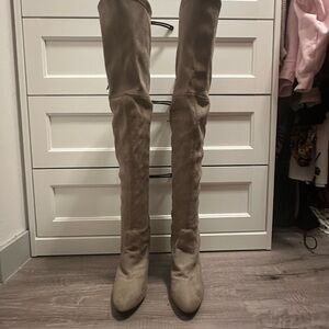 Tan Over-the-Knee Boots